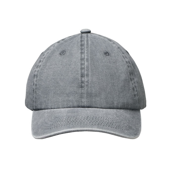 Vintage 6 panel baseball cap in washed cotton