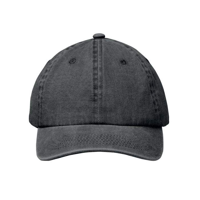 Vintage 6 panel baseball cap in washed cotton
