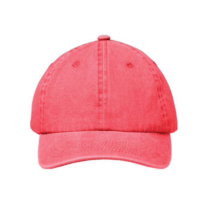 Vintage 6 panel baseball cap in washed cotton